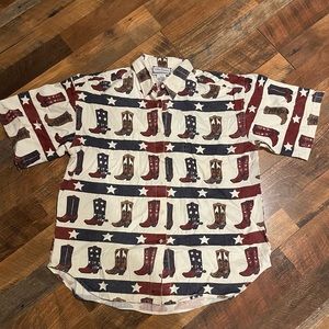 Vintage Cotton Express Button Down Shirt